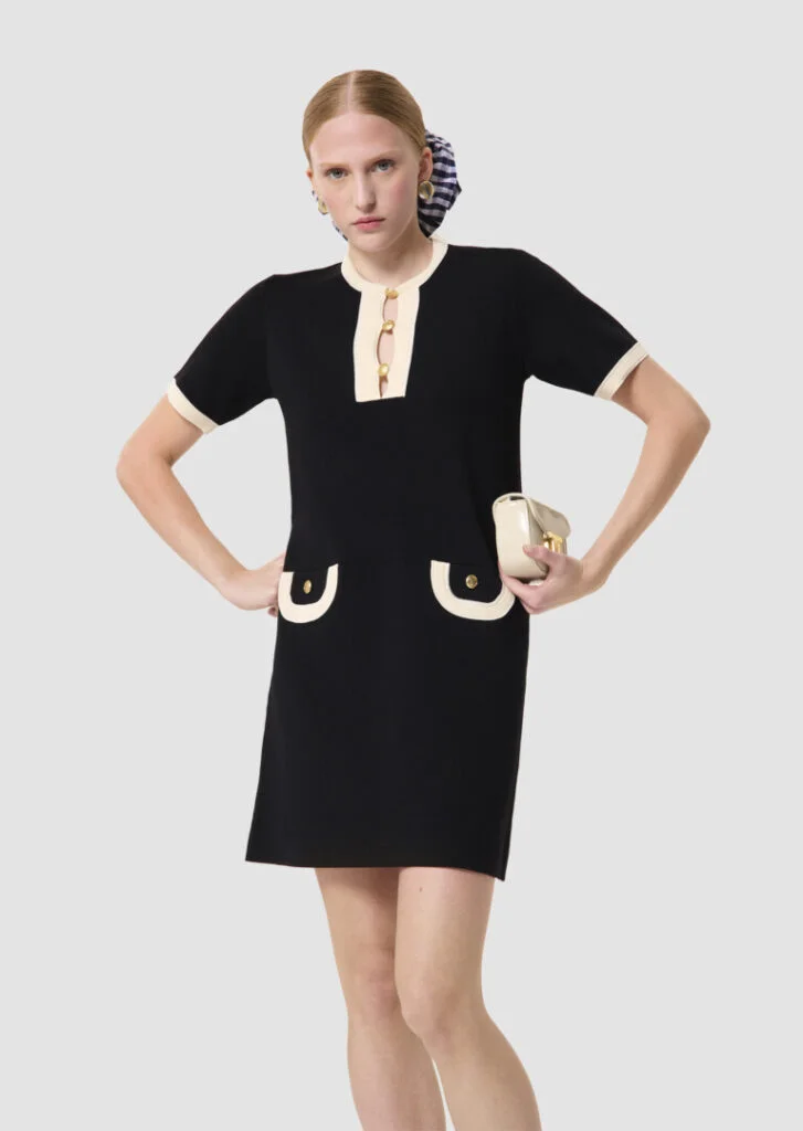 Vestido Azul Tara Jarmon ROLLER AZUL 25V